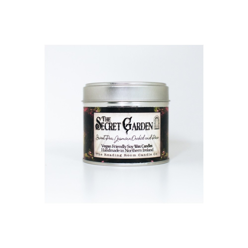 THE CANDLE ROOMS Secret Garden- Scented Soy Candle- Sweetpea, Jasmine, Orchid and Pine