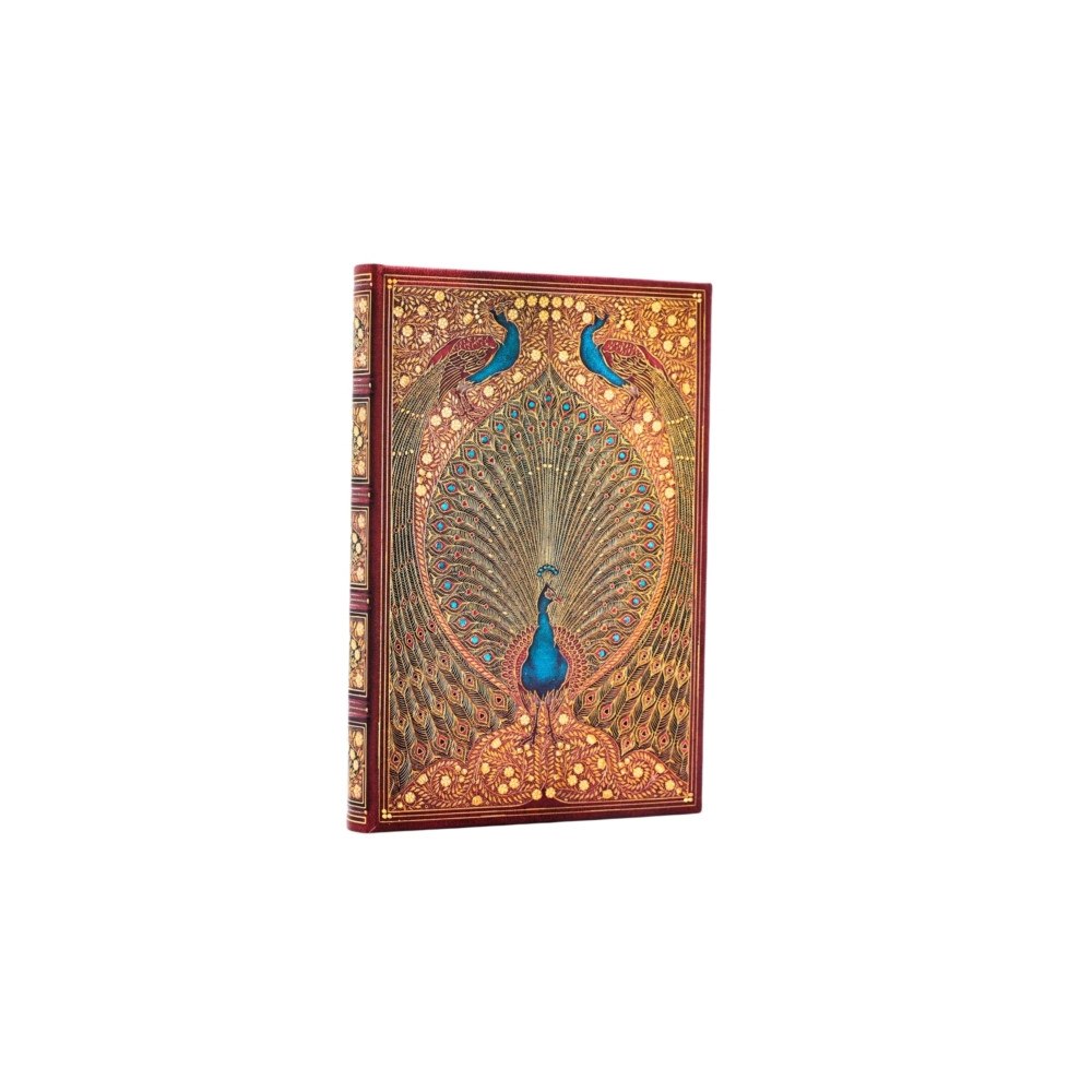 paperblanks Hafiz’s Peacocks (Sangorski & Sutcliffe) Mini Unlined Hardcover Journal (Elastic Band Closure) (inbunden, eng)