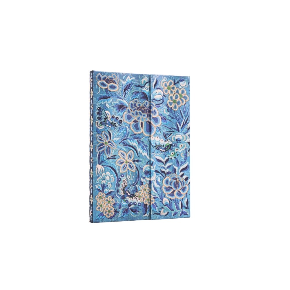 paperblanks Blue Willow (Celebrate Hanfu) Midi Lined Hardcover Journal (Wrap Closure) (inbunden, eng)