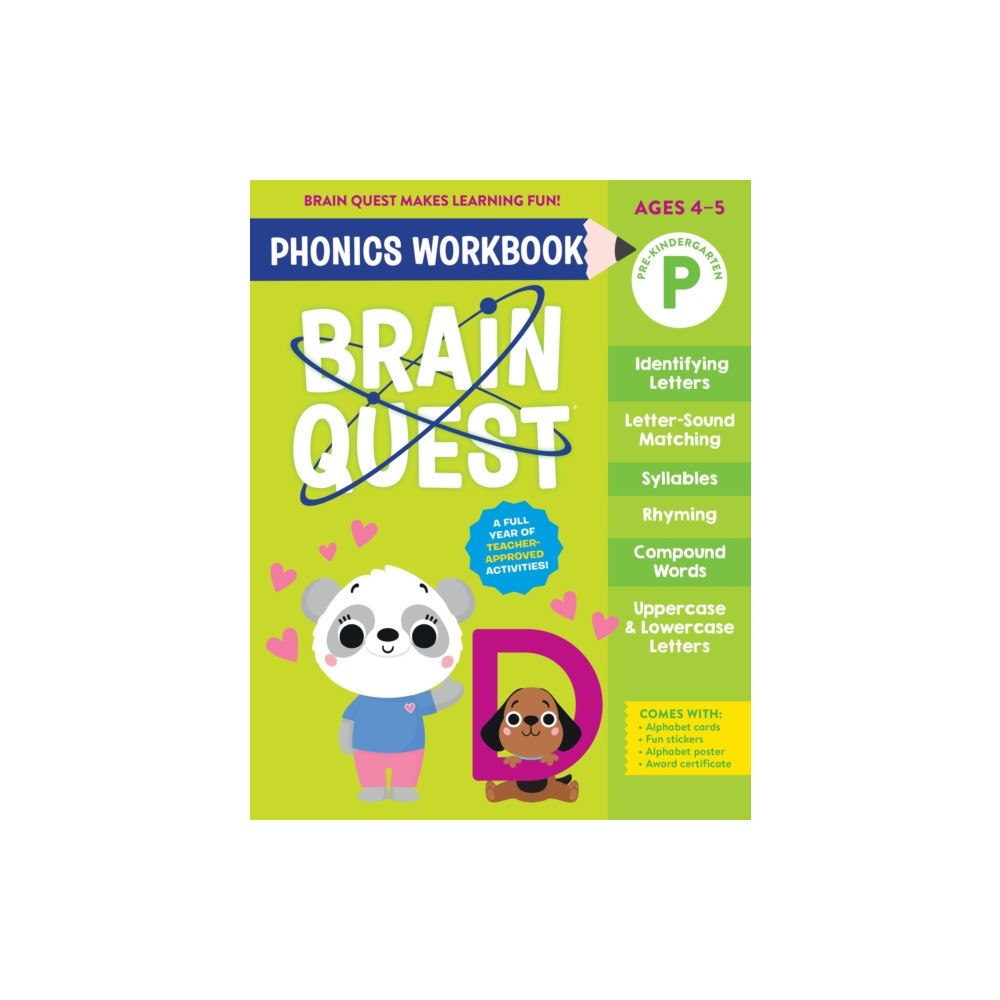 Workman Publishing Brain Quest Phonics Workbook: Pre-Kindergarten (häftad, eng)