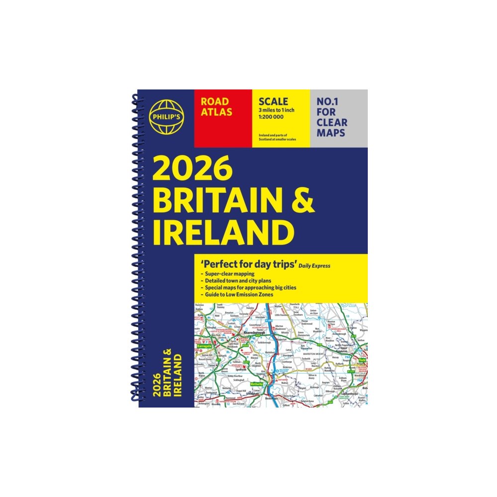 Octopus publishing group 2026 Philip’s Road Atlas Britain & Ireland (bok, spiral, eng)