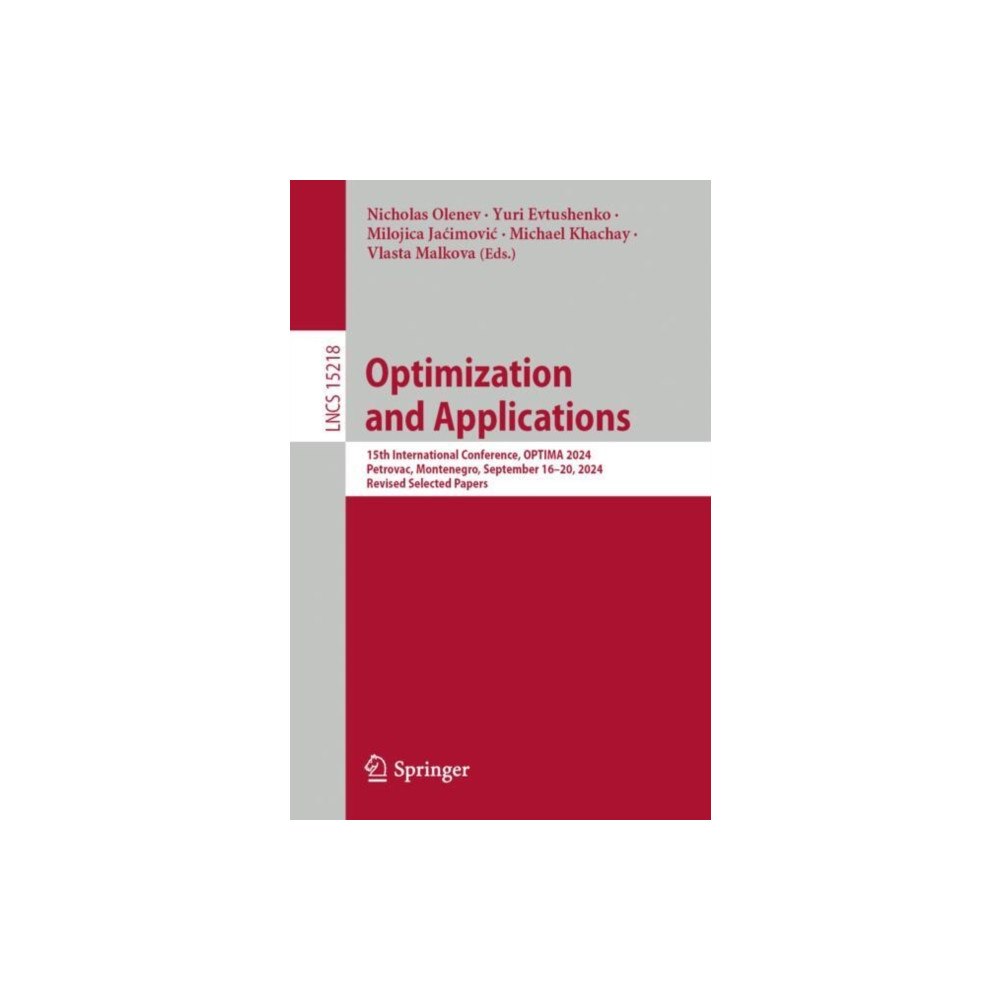 Springer International Publishing AG Optimization and Applications (häftad, eng)