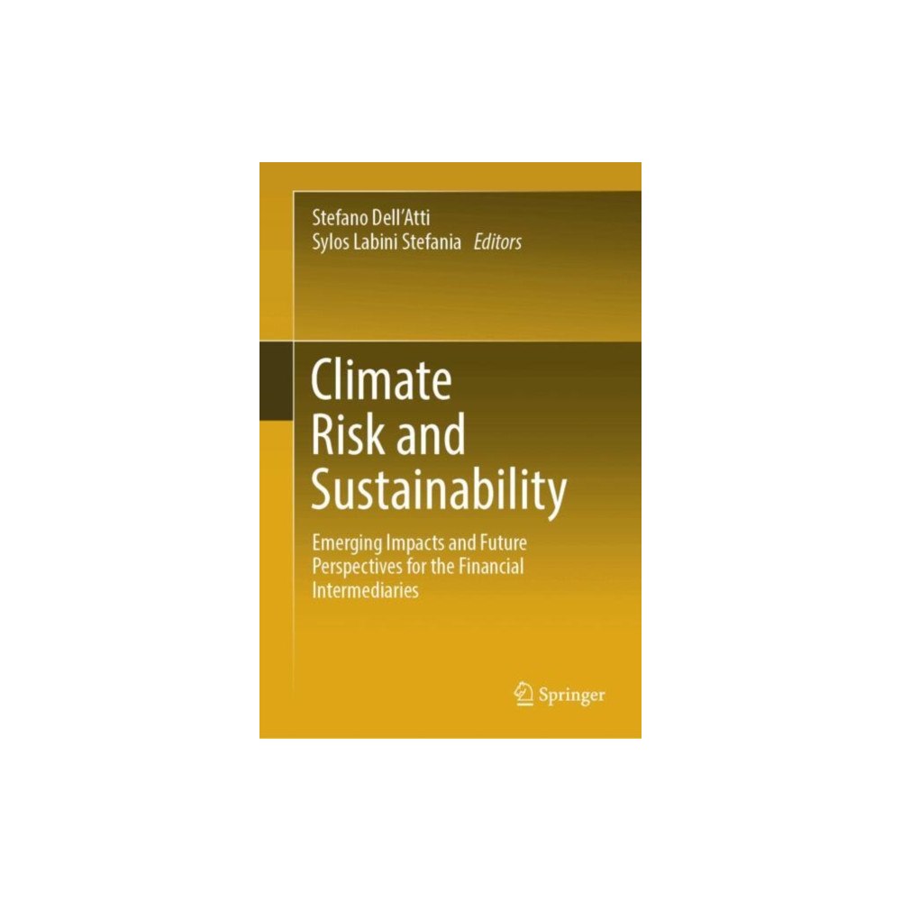Springer International Publishing AG Climate Risk and Sustainability (inbunden, eng)