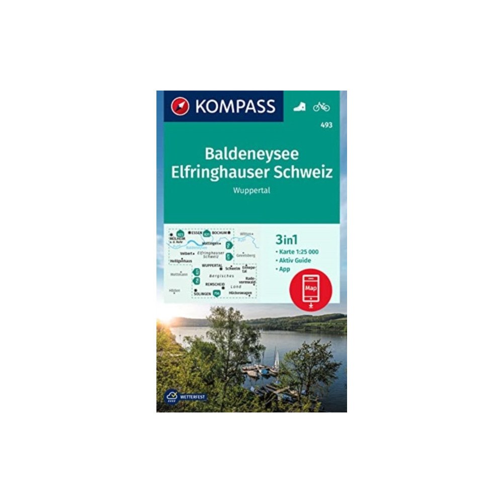 Kompass Karten GmbH Baldeneysee, Elfringhauser Schweiz, Wuppertal