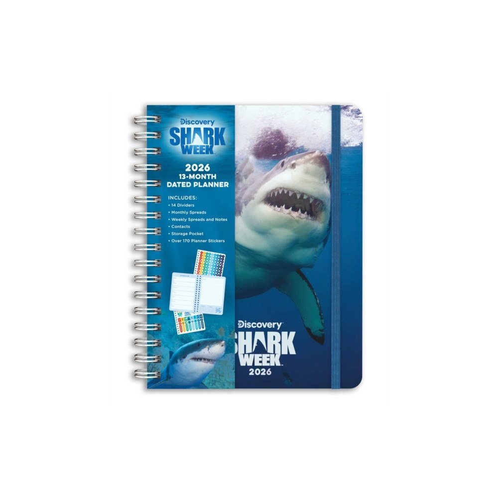 Insight Editions 2026 Shark Week 13-Month Weekly Planner (inbunden, eng)