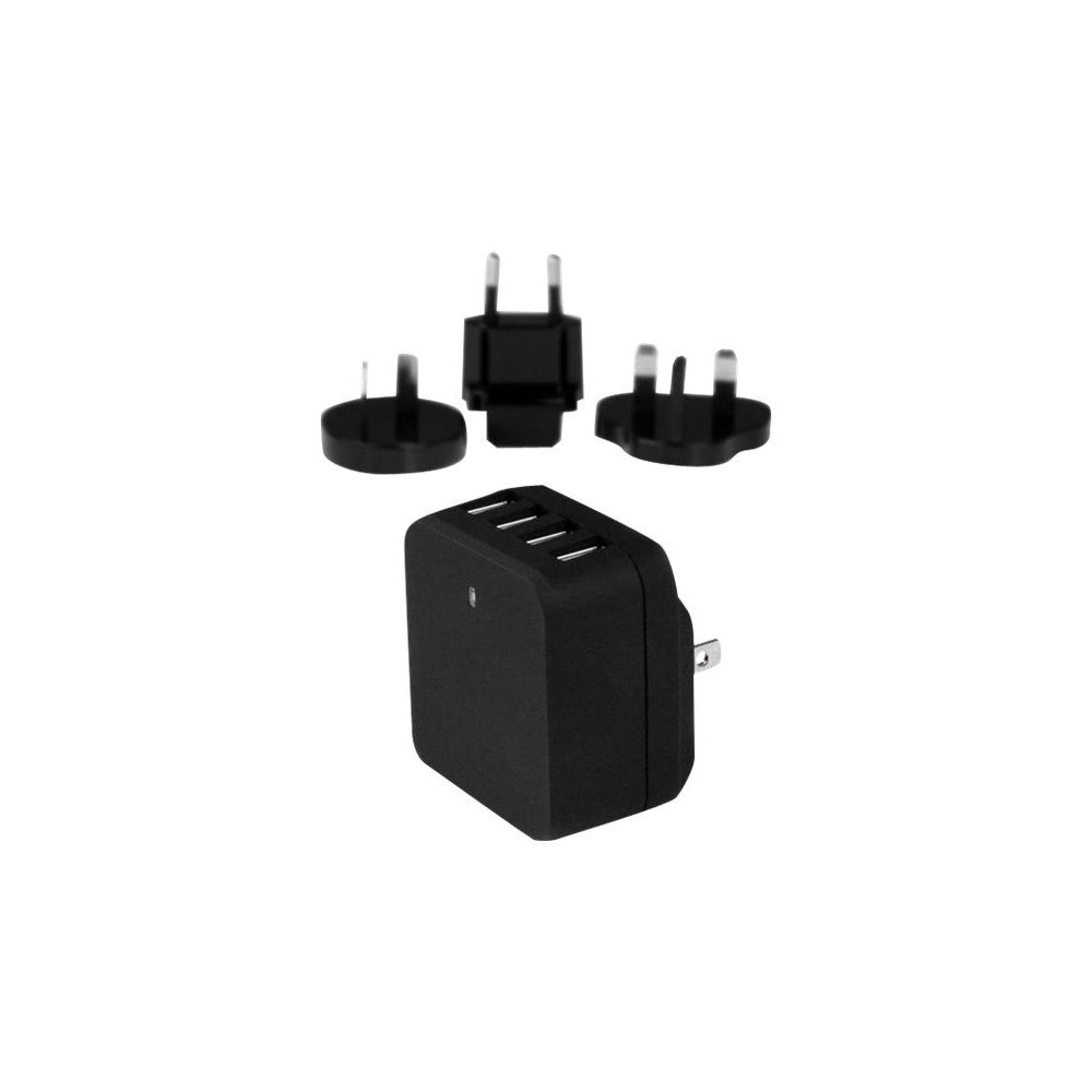 StarTech.com StarTech.com 4-Port Travel USB Wall Charger - 34W/6.8A International Travel Adapter - Portable USB Charging Station (USB...