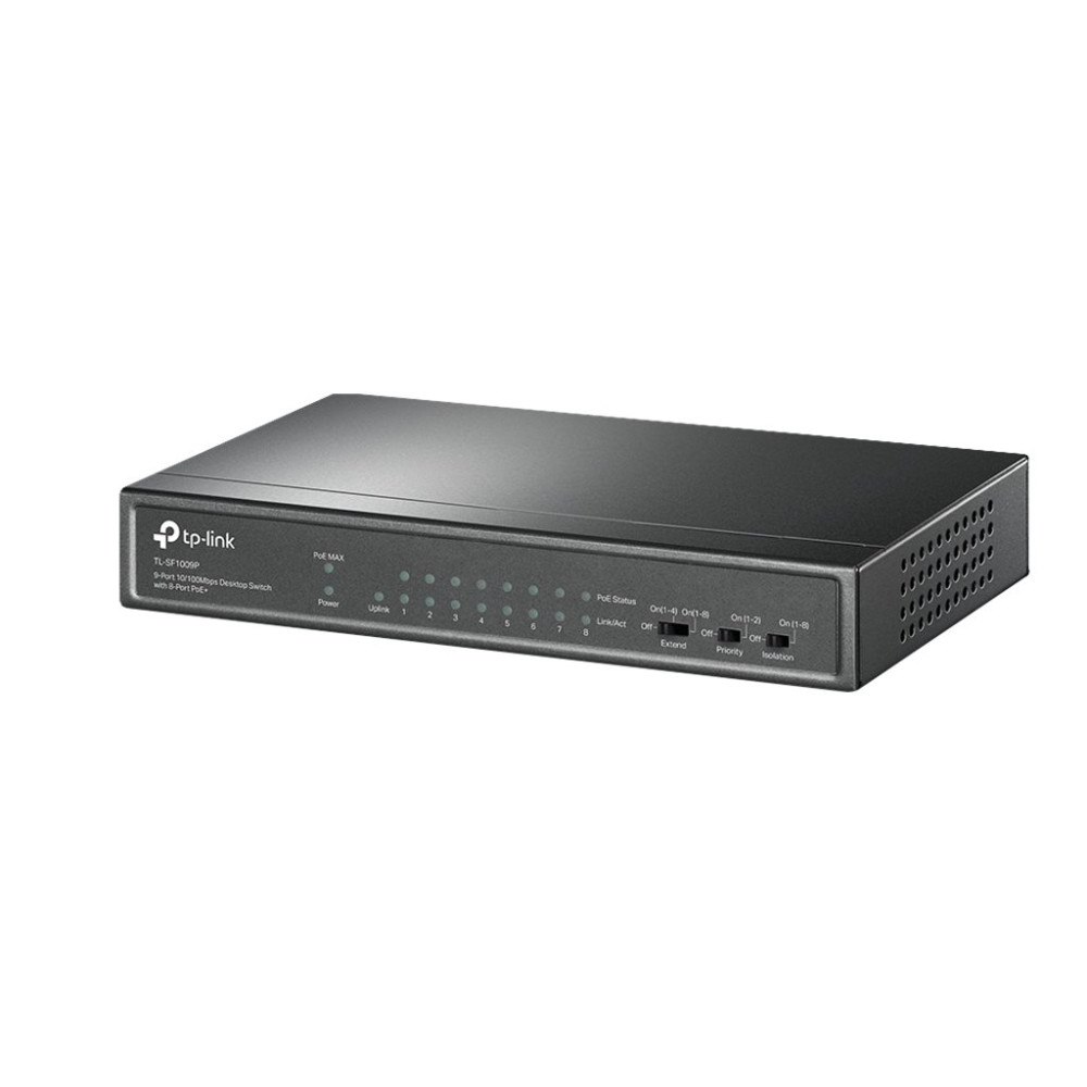 TP-LINK Technologies TP-Link TL-SF1009P - switch - 9 portar - ohanterad