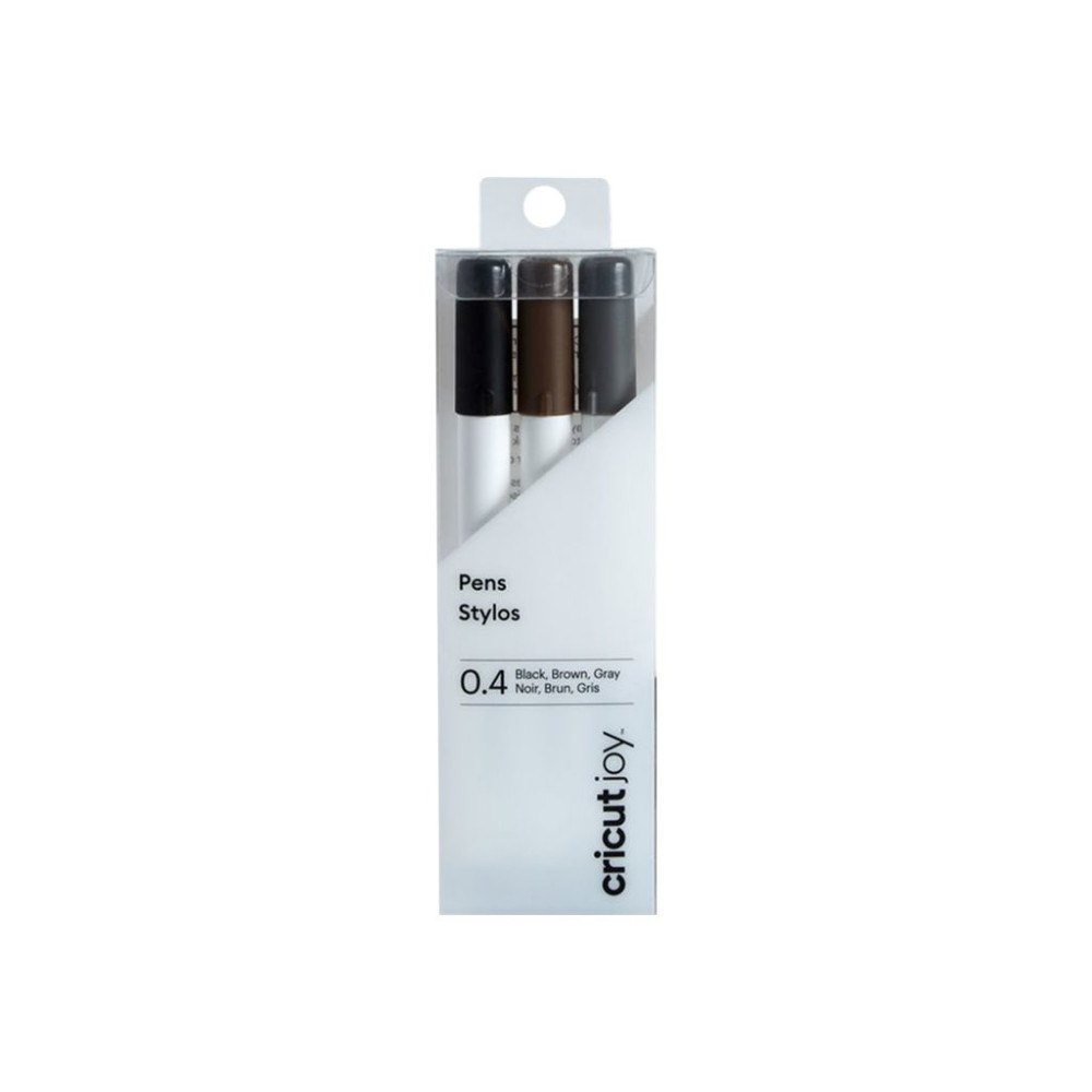 Cricut Cricut Joy - rollerball-penna - svart, brun, grå (paket om 3)