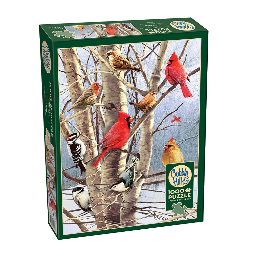Cobble Hill Winter Birds, Pussel, 1000 bitar, Cobble Hill