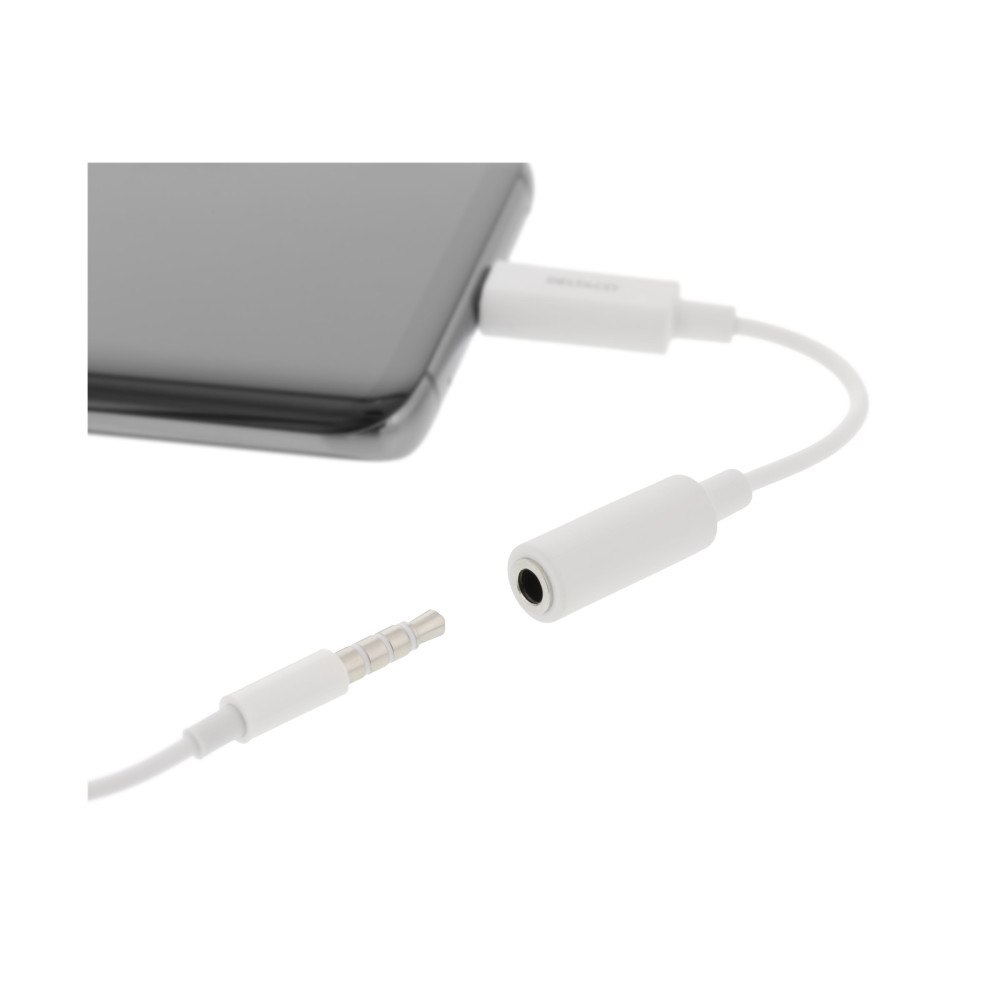 Deltaco DELTACO USBC-1145 - USB-C till uttagsadapter för hörlurar - 11 cm