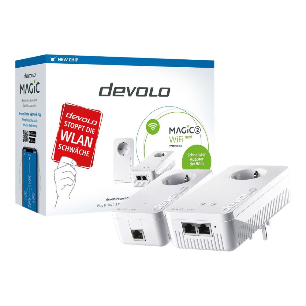 Devolo devolo Magic 2 WiFi next - Starter Kit - brygga - Wi-Fi 5 - vägginsticksbar