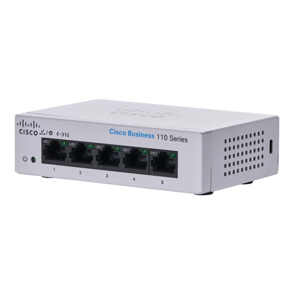 Cisco Systems Cisco Business 110 Series 110-5T-D - switch - 5 portar - ohanterad - rackmonterbar