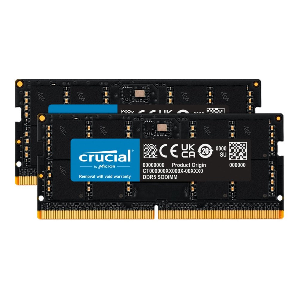 Crucial Crucial - DDR5 - sats - 64 GB: 2 x 32 GB - SO DIMM 262-pin / PC5-38400 - ej buffrad