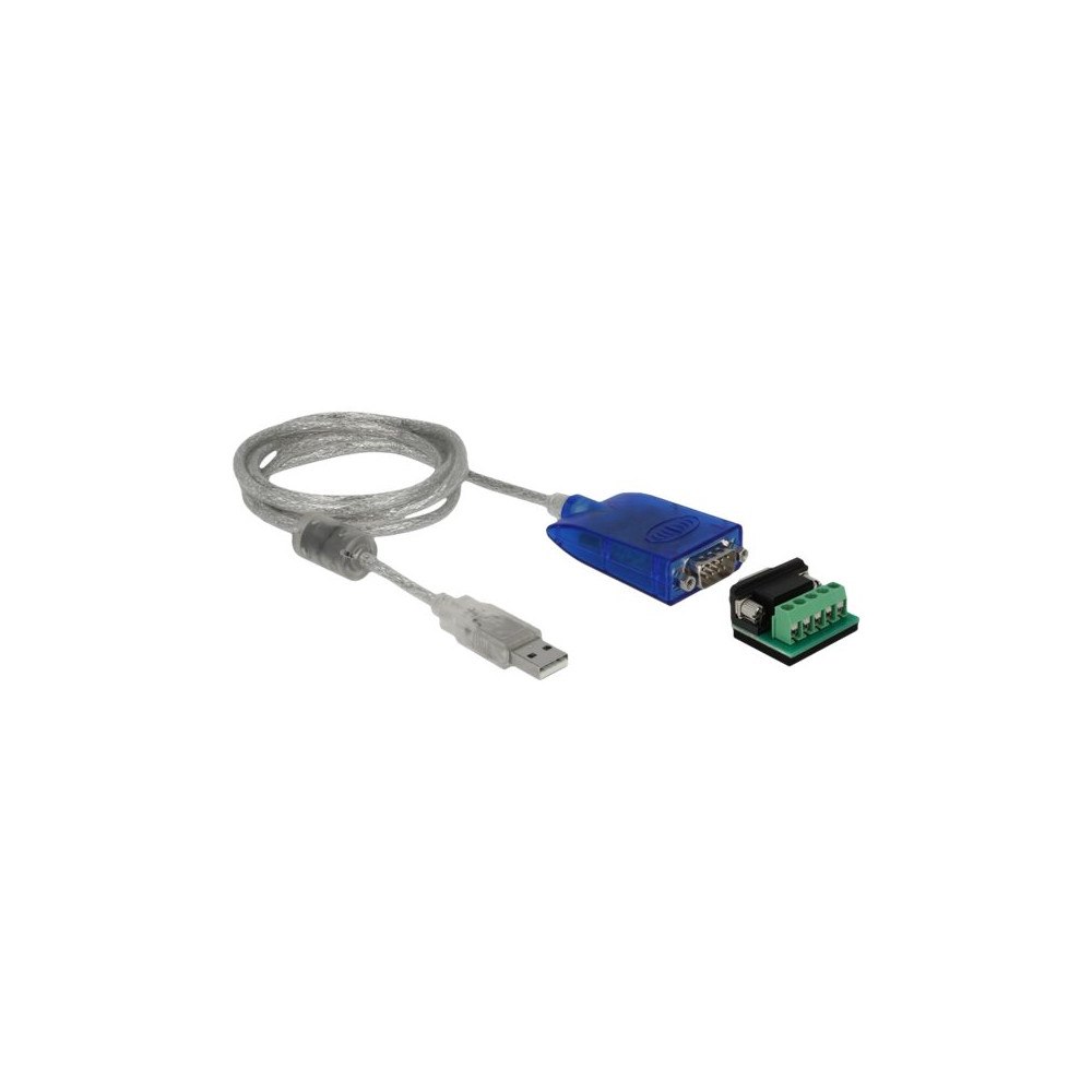 DeLOCK Delock Adapter USB Type-A to Serial RS-422/485 DB9 with surge protection 600 W and extended temperature range - seriell...