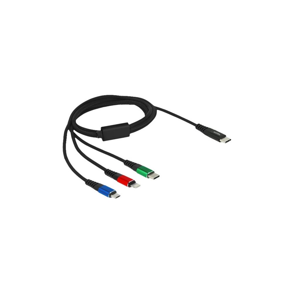 DeLOCK Delock 3 in 1 dedikerad laddningskabel - 1 m