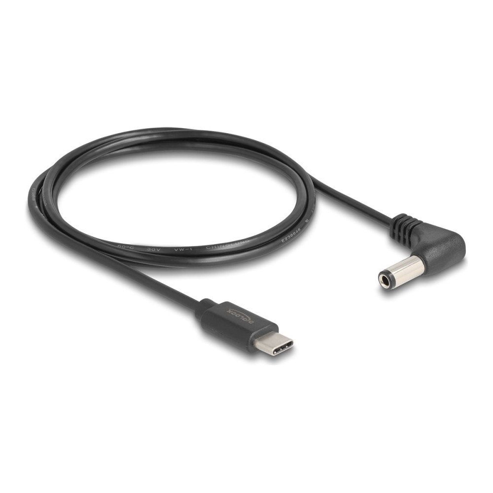 DeLOCK Delock - strömkabel - USB-C (enbart ström) till DC-jack 5,5 x 2,1 mm - 1.5 m