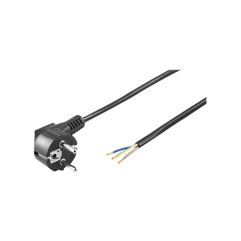 Goobay goobay - strömkabel - power CEE 7/7 till blank tråd - 5 m