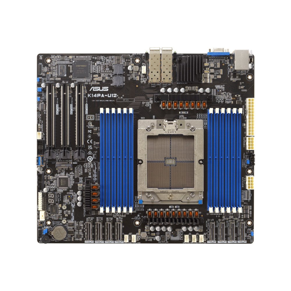 ASUSTeK COMPUTER ASUS K14PA-U12 - moderkort - SSI CEB - AMD ingen CPU - Socket SP5