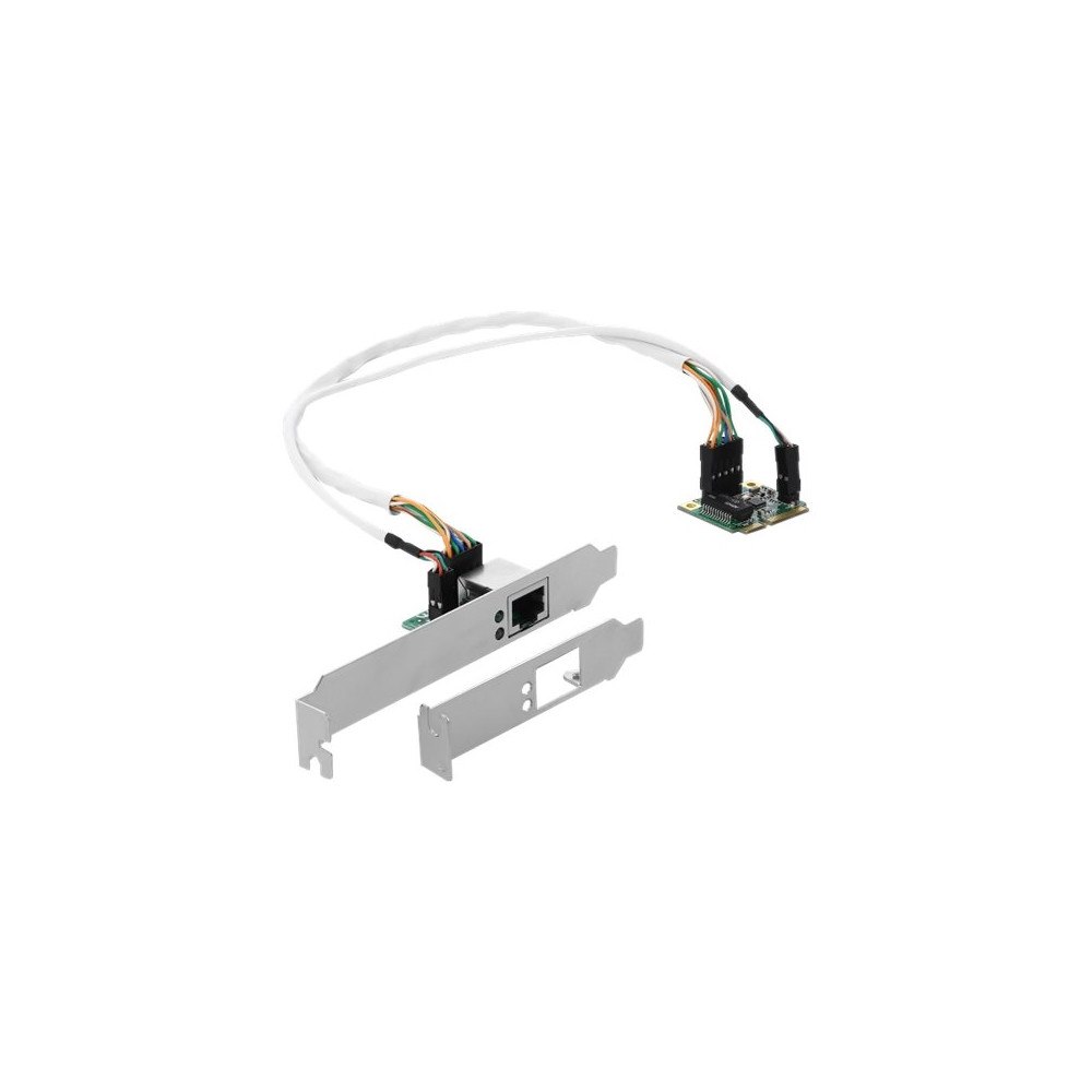 DeLOCK Delock Mini PCIe I/O PCIe half size 1 x Gigabit LAN Low Profile - nätverksadapter - PCIe Half Mini Card - Gigabit Ethern...