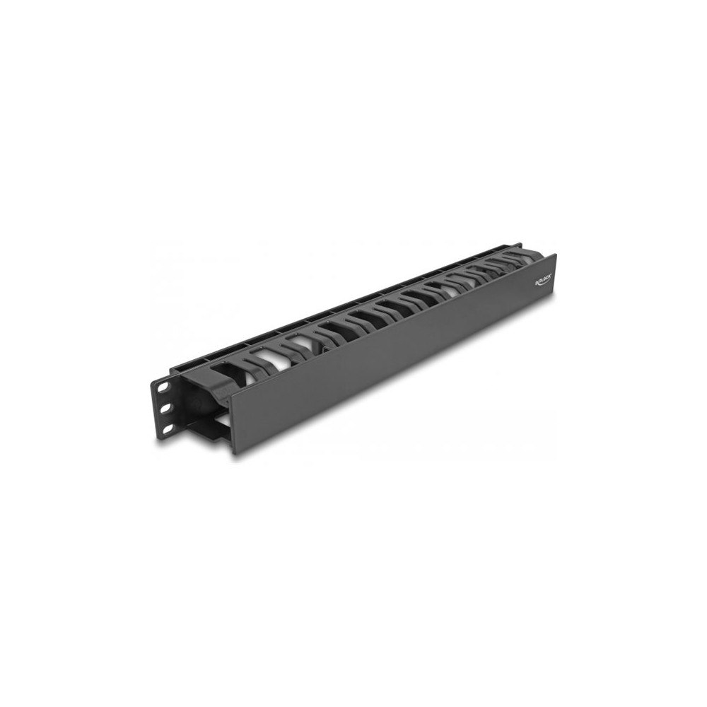 DeLOCK Delock - rackpanel för kabelhantering - with 2 openings, plastic - 1U