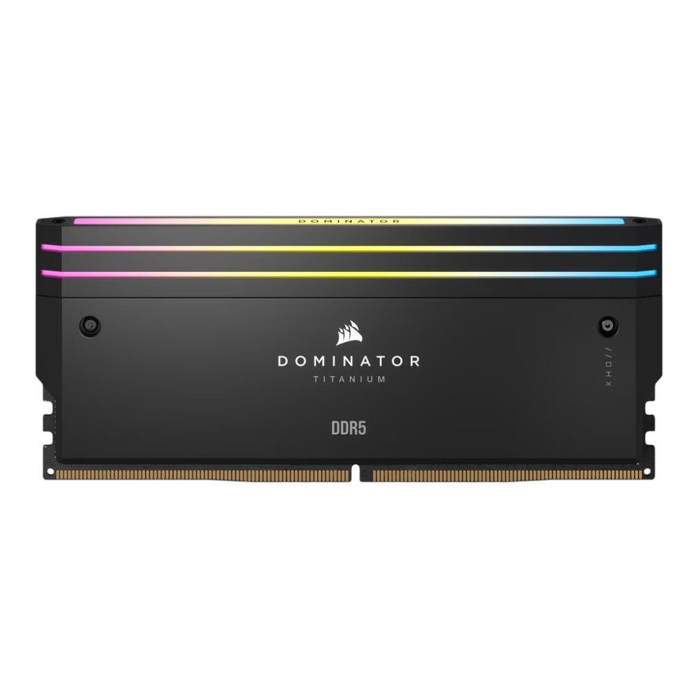 Corsair CORSAIR Dominator Titanium RGB - DDR5 - sats - 48 GB: 2 x 24 GB - DIMM 288-pin - 7000 MHz / PC5-56000 - ej buffrad
