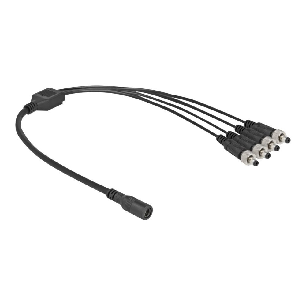 DeLOCK Delock - strömdelare - DC-jack 5,5 x 2,1 mm till DC-jack 5,5 x 2,1 mm - 50 cm