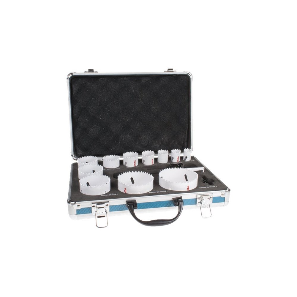 Makita Makita hålsågssats - för plast, aluminum, rör, stål, mjuka träslag, lövträ, koppar, mässing, mild steel, conduit - 14 de...