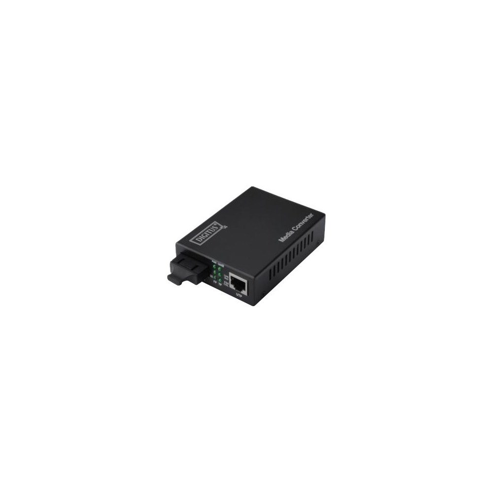Digitus DIGITUS Professional DN-82121-1 - fibermediekonverterare - 10Mb LAN, 100Mb LAN, 1GbE