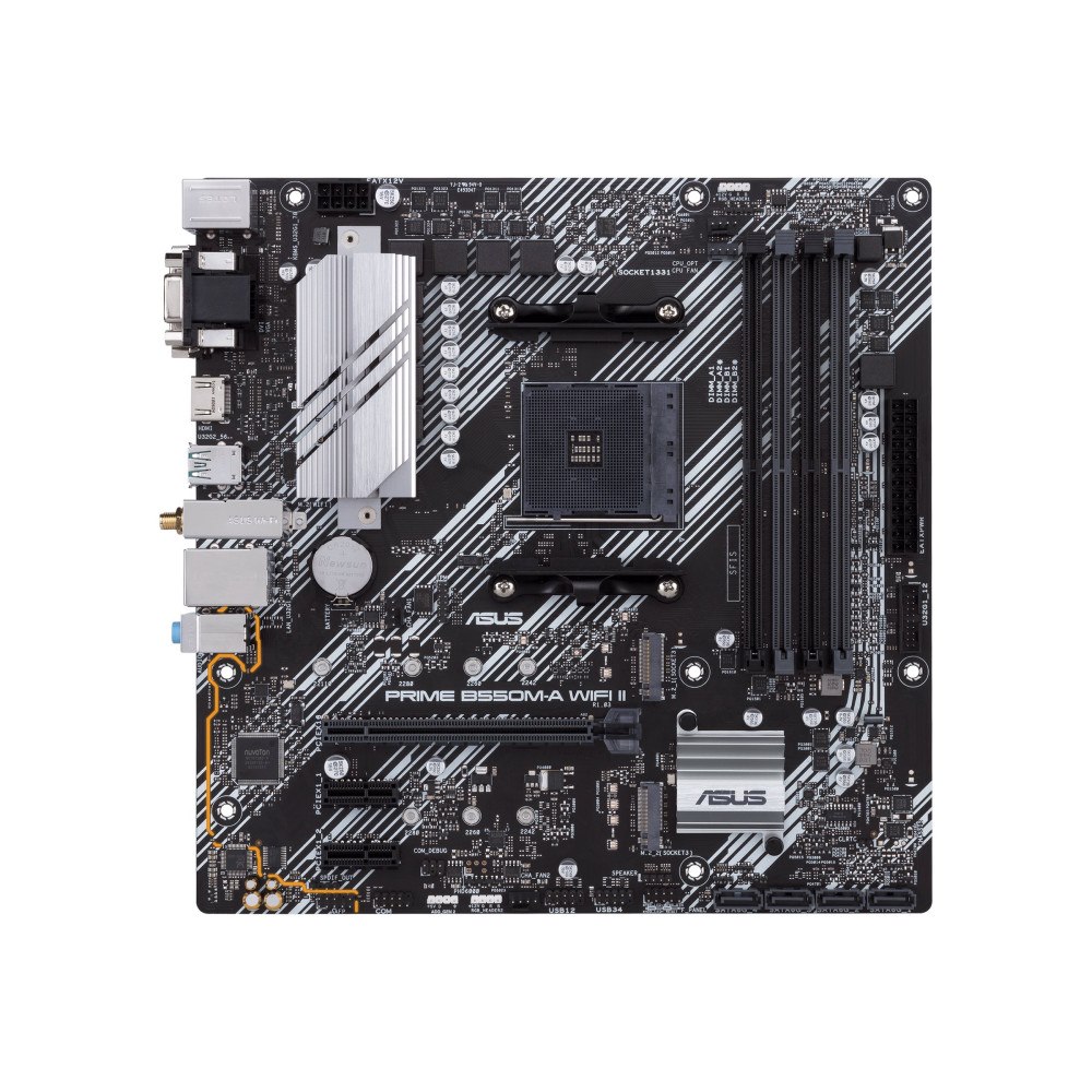 ASUSTeK COMPUTER ASUS PRIME B550M-A WIFI II - moderkort - micro ATX - Socket AM4 - AMD B550