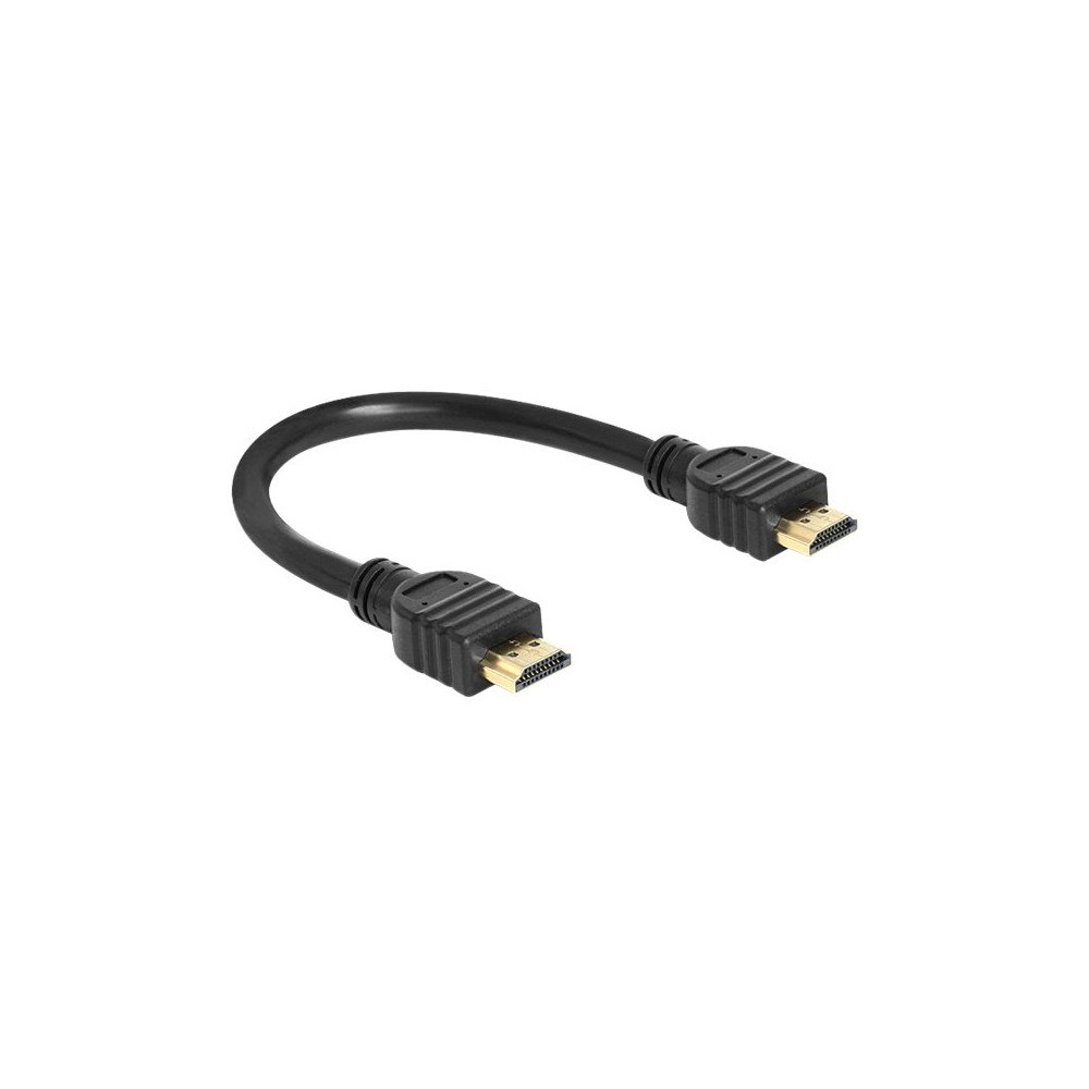 DeLOCK Delock High Speed HDMI with Ethernet - HDMI-kabel med Ethernet - 25 cm