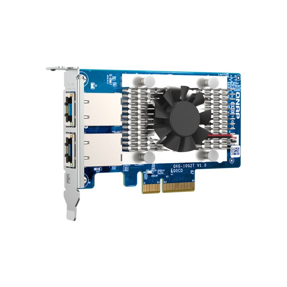 QNAP Systems, Inc QNAP QXG-10G2T - nätverksadapter - PCIe 3.0 x4 - 100M/1G/2.5G/5G/10 Gigabit Ethernet x 2