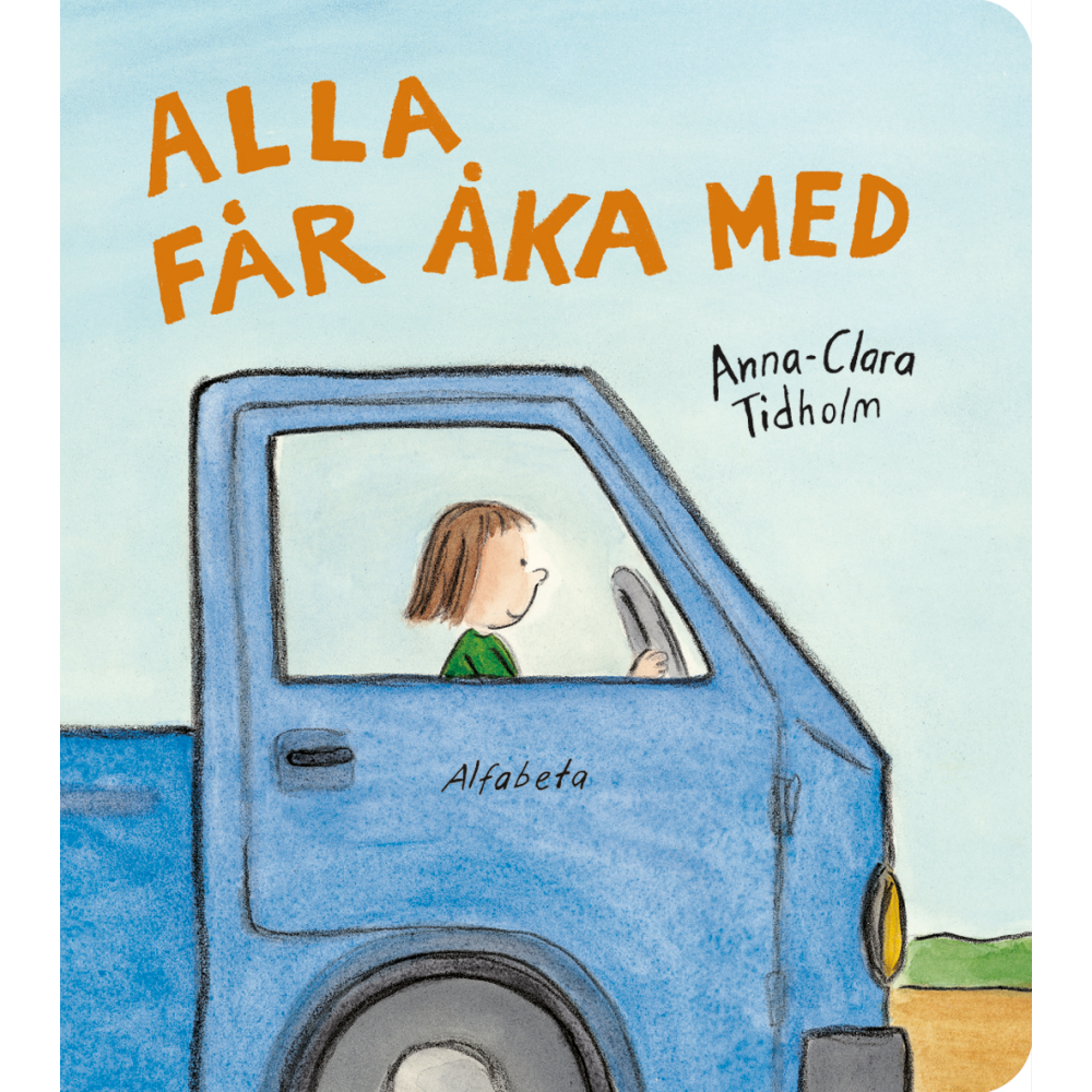 Alfabeta Alla får åka med (bok, board book)