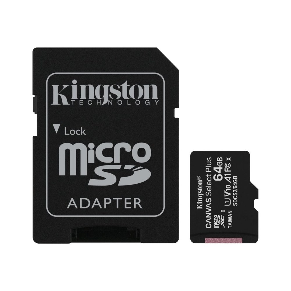 Kingston Technology Kingston Canvas Select Plus - flash-minneskort - 64 GB - mikroSDXC UHS-I