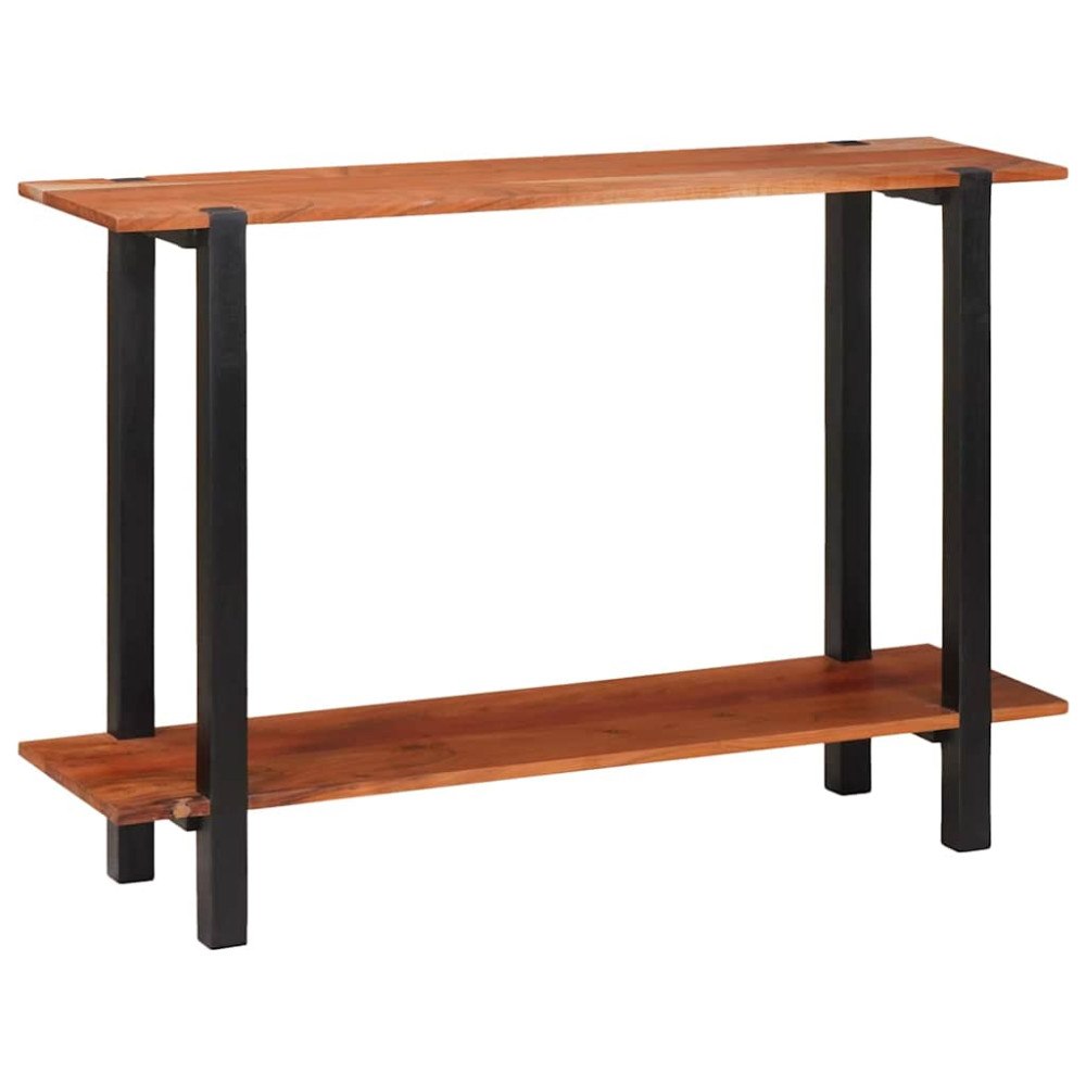 vidaXL Konsolbord med hylla Brun 110 x 30 x 75 cm massivt akacia
