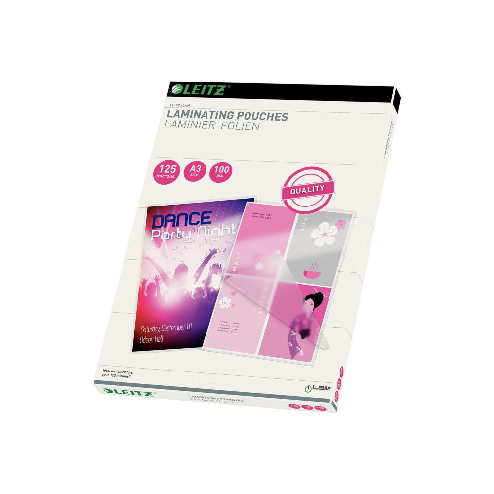 LEITZ Leitz - 100 - 303 x 426 mm - lamineringsfickor