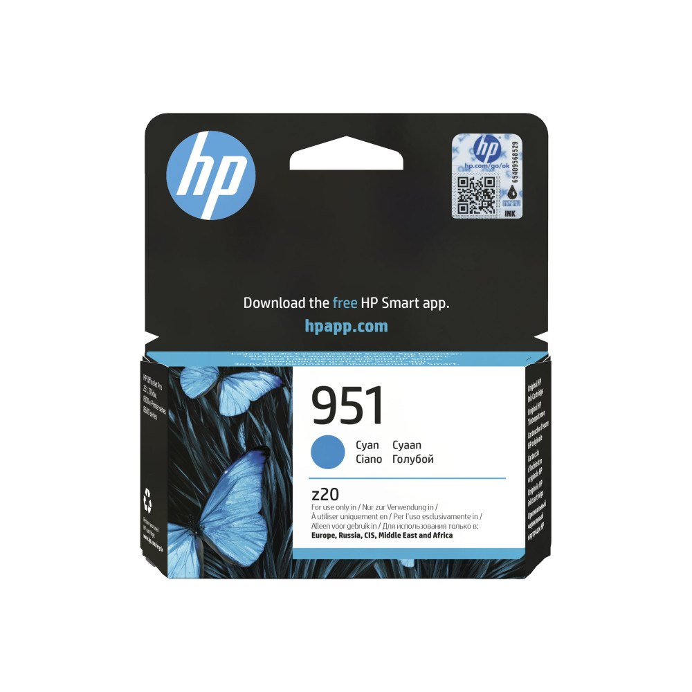 Hewlett-Packard HP 951 - cyan - original - bläckpatron