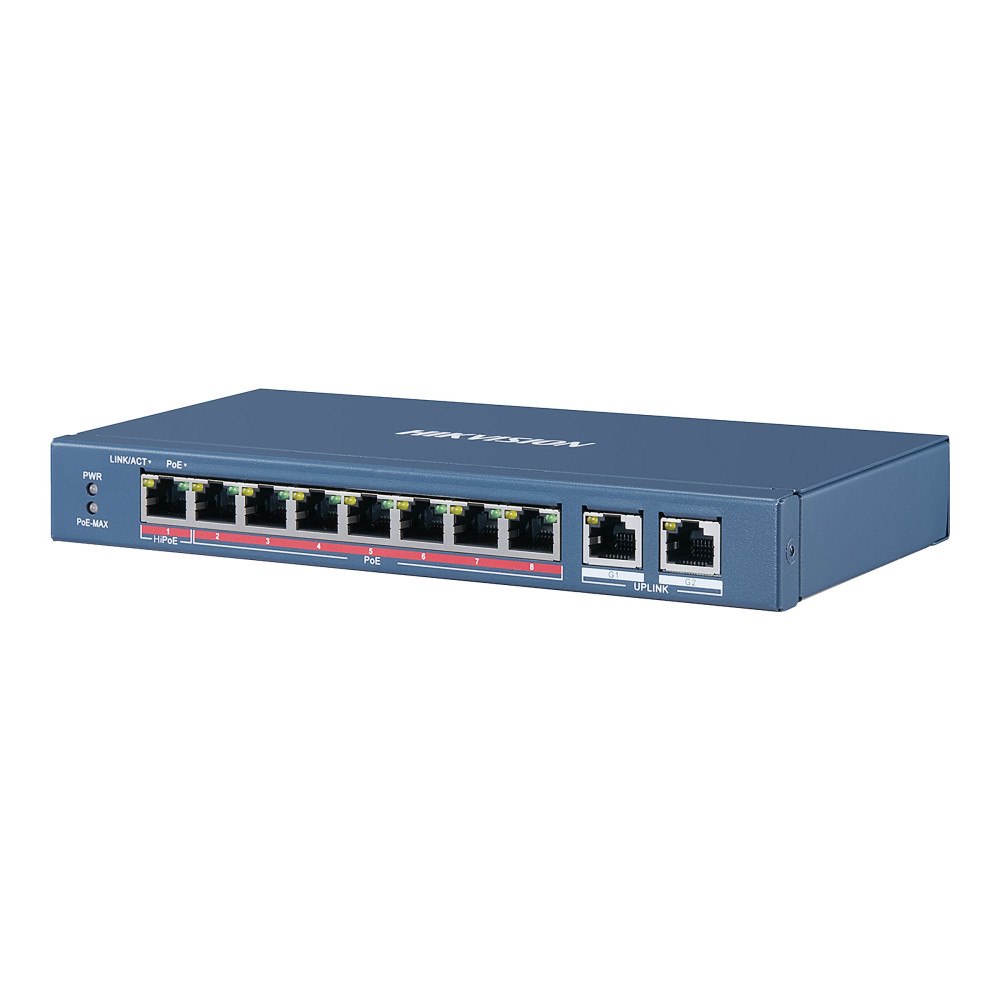 Hikvision Digital Technology Hikvision DS-3E0310HP-E - switch - 8 portar - ohanterad