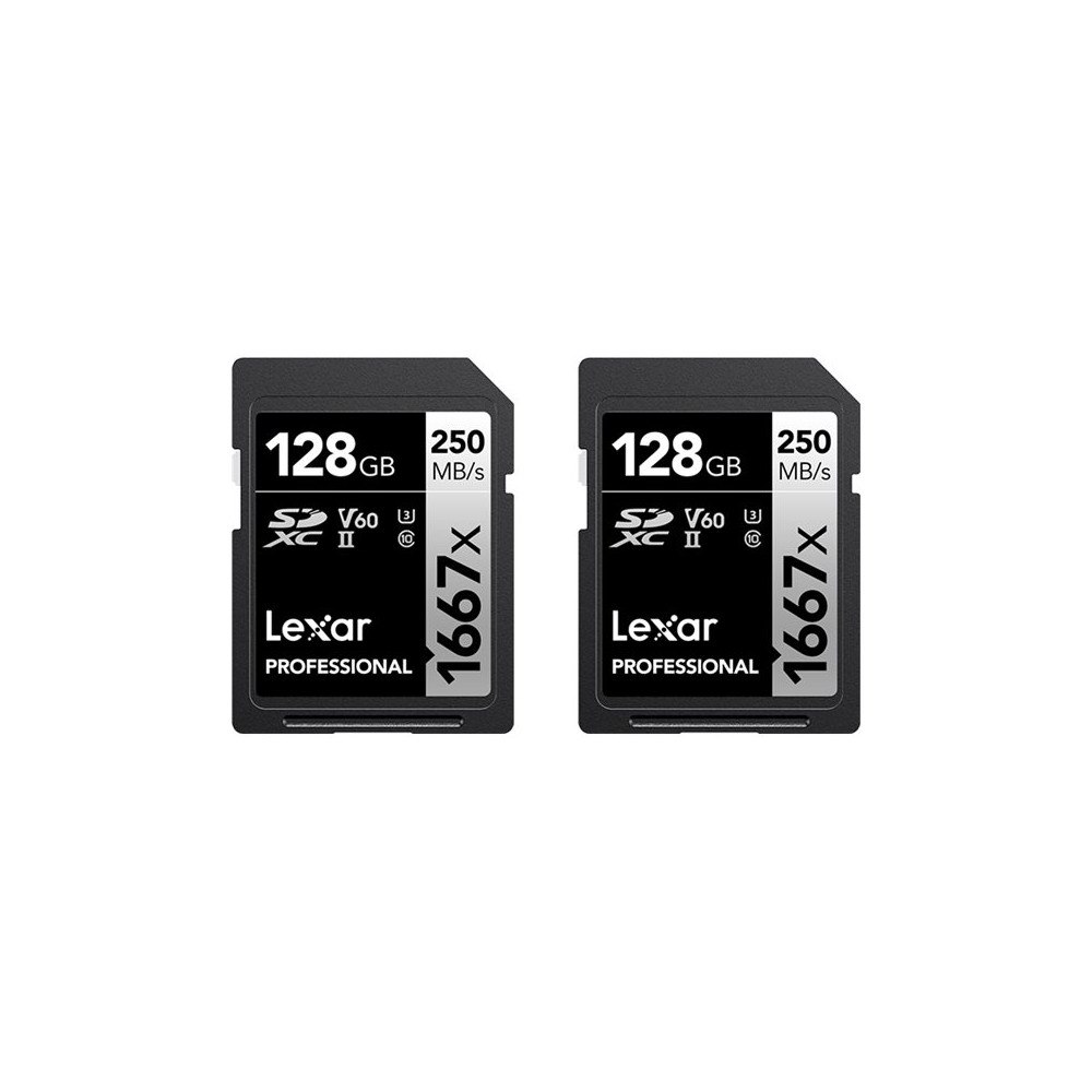 LEXAR Lexar Professional SILVER series - flash-minneskort - 128 GB - SDXC UHS-II