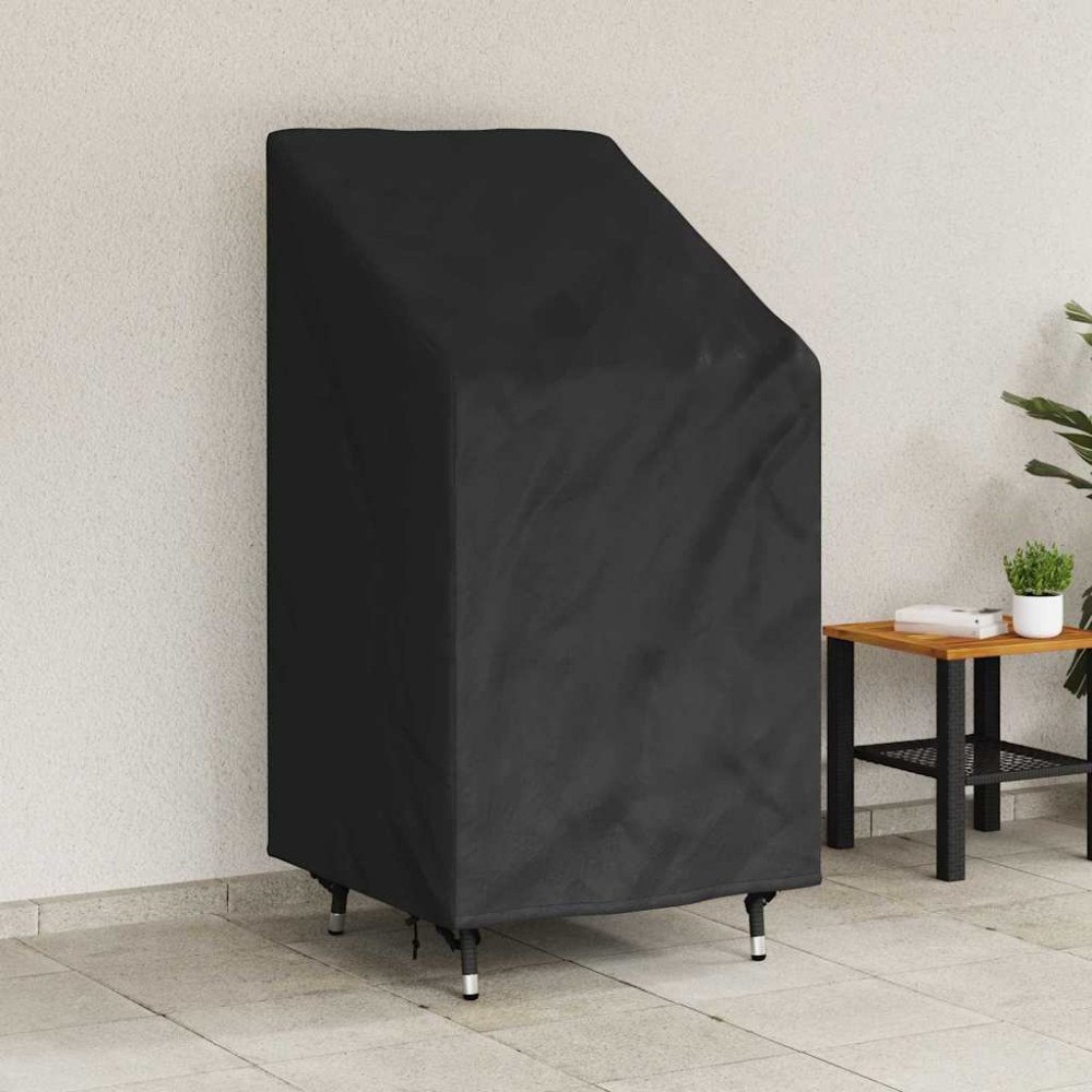 vidaXL Fodral för trädgårdsstol Svart 70 x 70 x 85 / 125 cm 210D tyg