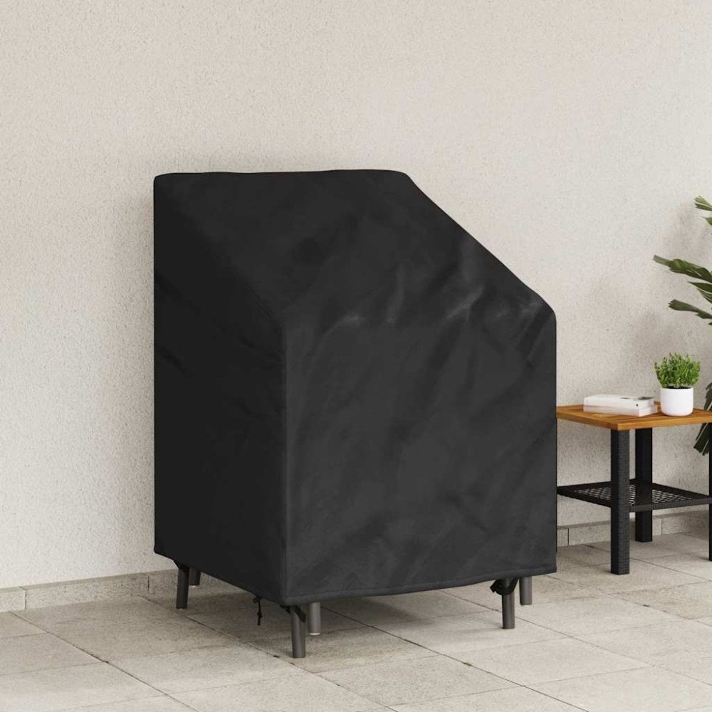 vidaXL Fodral för trädgårdsstol Svart 75 x 78 x 65 / 100 cm 210D tyg