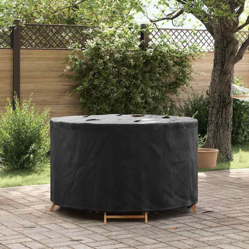 vidaXL Utemöbelsskydd Svart 102 x 102 x 71 cm 600D tyg