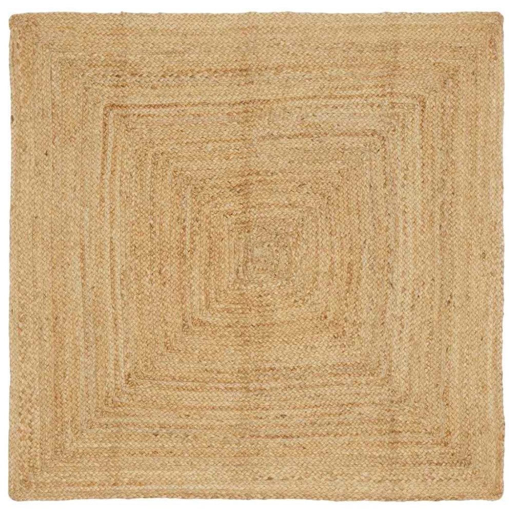 vidaXL Matta Beige 160 x 160 cm Jute