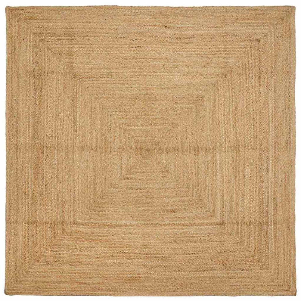 vidaXL Matta Beige 240 x 240 cm Jute