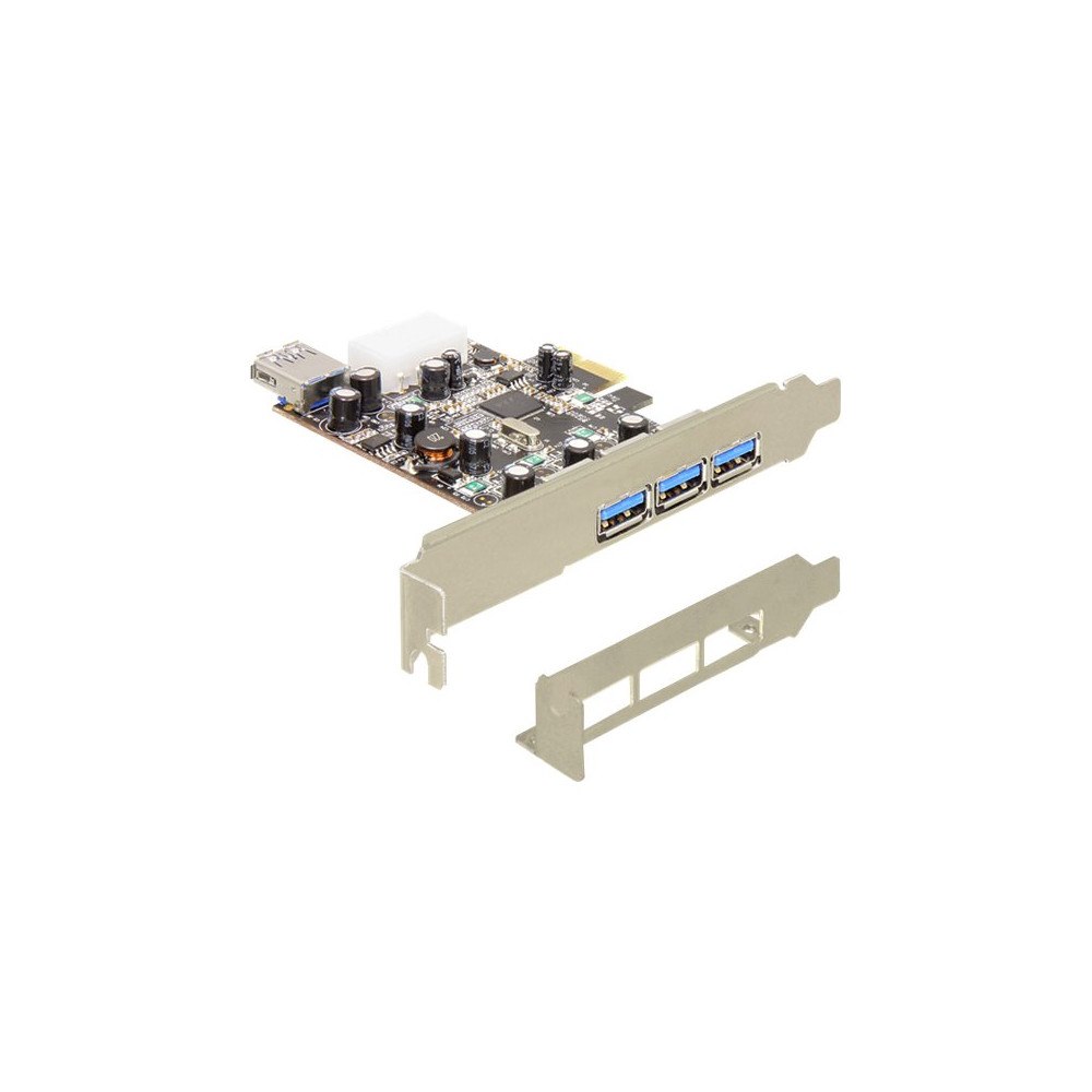 DeLOCK Delock PCI Express Card > 3 x extern + 1 x intern USB 3.0 - USB-adapter - PCIe - 4 portar