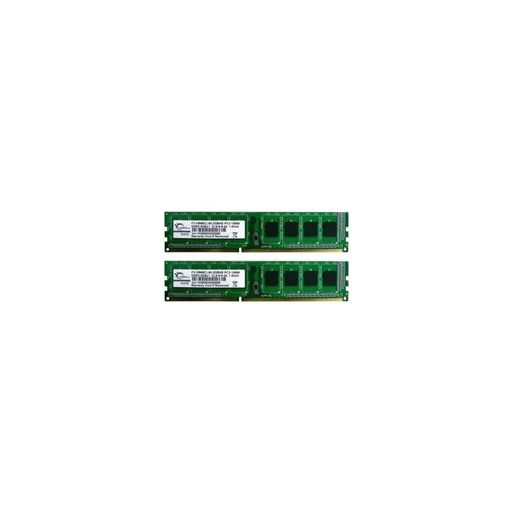 G.Skill G.Skill NS Series - DDR3 - sats - 4 GB: 2 x 2 GB - DIMM 240-pin - 1333 MHz / PC3-10600 - ej buffrad