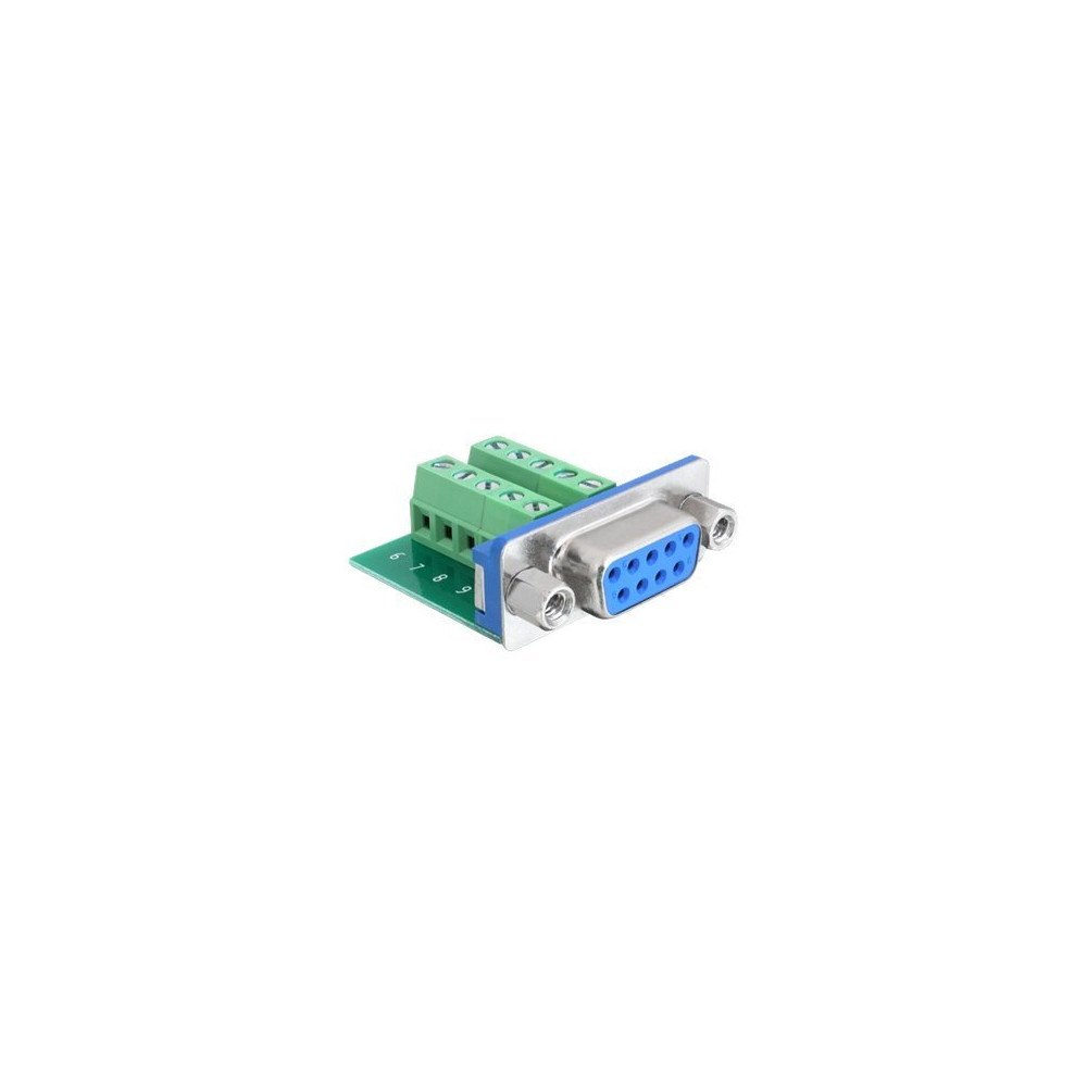 DeLOCK Delock - seriell adapter - DB-9 till 10 stifts terminalblock