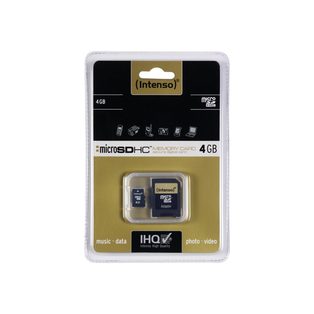 Intenso Intenso - flash-minneskort - 4 GB - microSDHC