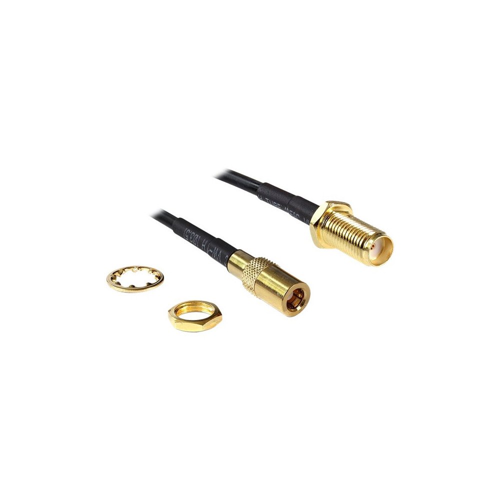 DeLOCK Delock antennkabel - 20 cm - svart