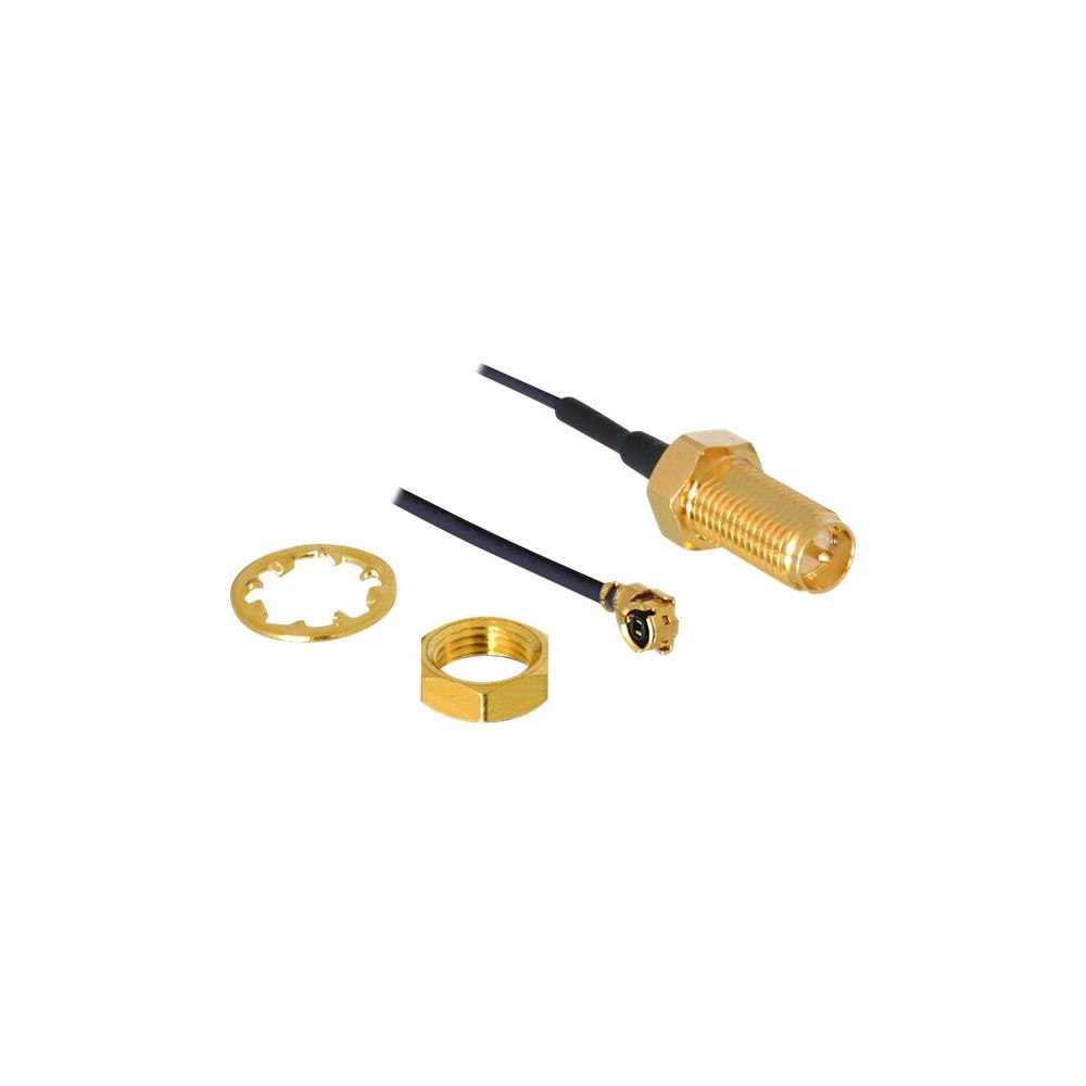 DeLOCK Delock HF Antenna Connection for Installation - antennkabel - 35 cm - svart