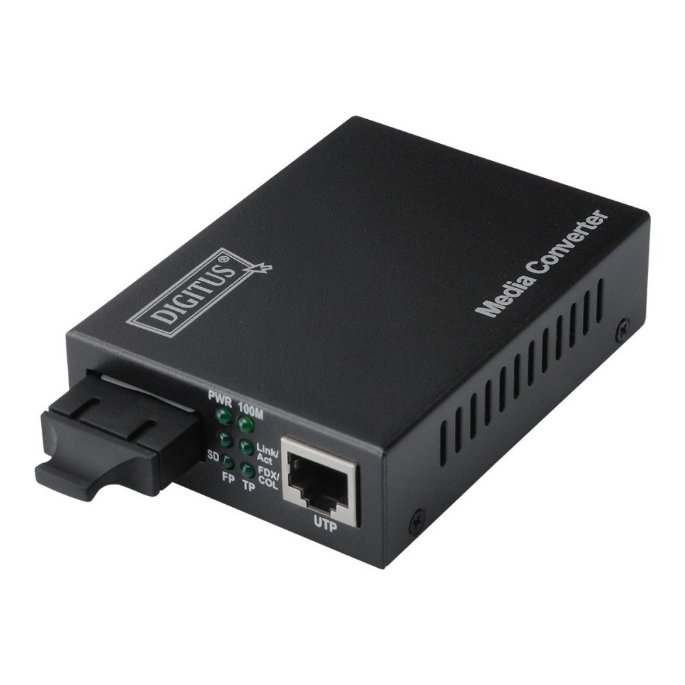 Digitus DIGITUS DN-82021-1 - fibermediekonverterare - 10Mb LAN, 100Mb LAN